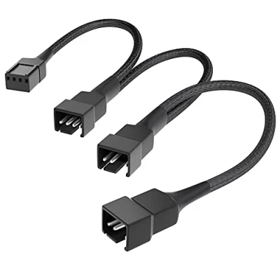 Imagen de KabelDirekt 20 20cm Cable Ventilador (PWM a 3X PWM Distribuidor Ventilador, Ventiladores adicionales),