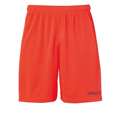 Imagen de Uhlsport Center Basic Shorts Without Slip De Juego, Hombre, Rojo Fluor/Azul Marino, 152