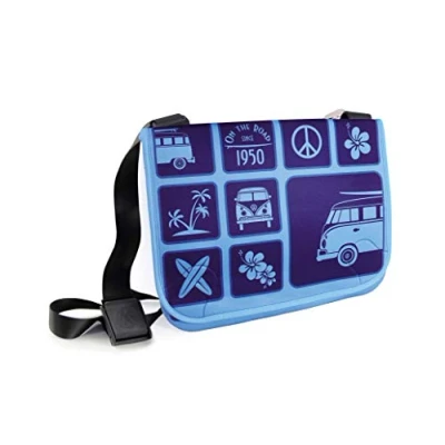 Imagen de BRISA VW Collection Volkswagen Gran bolsa de hombro neopreno en formato horizontal T1 Camper Bus (Surf/Azul)