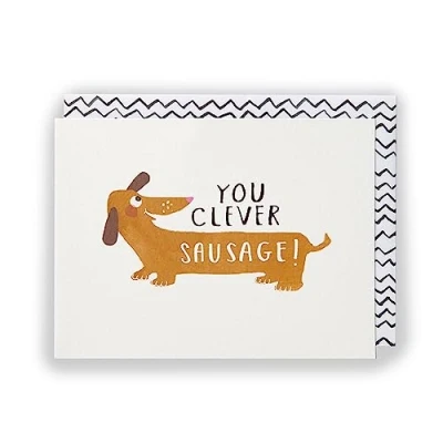 Imagen de Kindred You Clever Sausage Tarjeta de felicitación para graduación