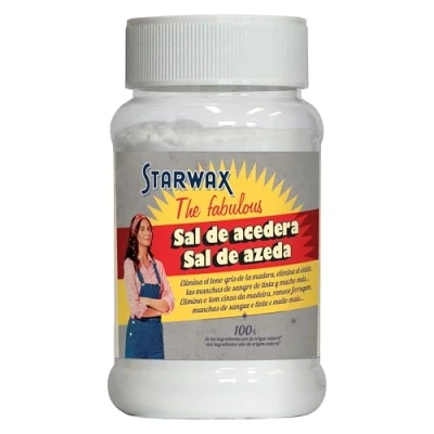 Imagen de Starwax The Fabulous Sal de Acedera 400 gramos Polvo Ácido Oxálico Inodoro e Incoloro, Blanquea los Textiles, la Madera y el Cuero, Elimina Óxido
