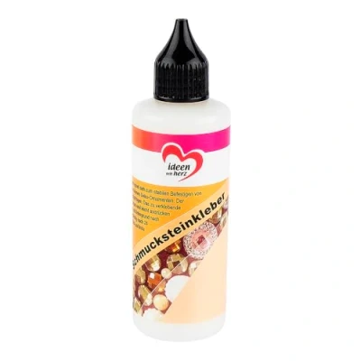 Imagen de Ideen mit Herz Pegamento transparente de 90 ml, resistente al agua, ideal para textiles