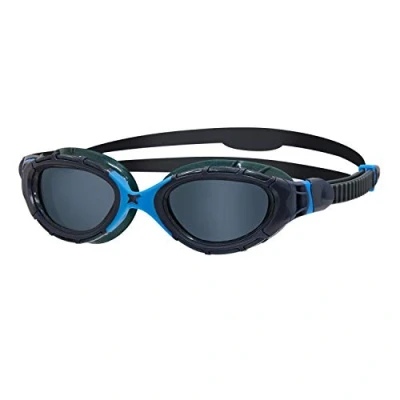 Imagen de Zoggs Predator Flex. Gafas de natación, Unisex Adulto, Gris/Azul/Tintado Ahumado, Regular