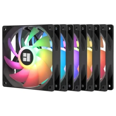 Imagen de Thermalright TL C12C S X5 ventilador de CPU, negro, PC 1550 rpm, enfriador carcasa ordenador 120 mm, control PWM para líquidos y