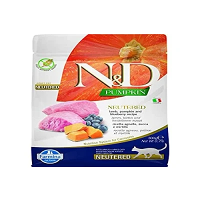 Imagen de FARMINA ND Cat Pumpkin NEUTERED Cordero ARANDANO 300GR