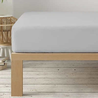 Imagen de Degrees home Collection Sábana Bajera 105 x 190 33 Ajustable Microfibra de poliéster cepillada Gris