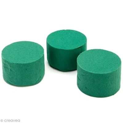 Imagen de GLOREX Cilindro para Flores Frescas (8 x 5 cm, 3 Unidades), Espuma Perforada, Multicolor, 7,5 15 cm