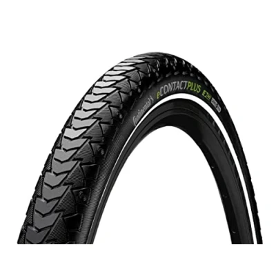 Imagen de Continental eContact Plus Bicycle Tire, Unisex Adult, Black, 28&quot;, 28 x 2.00