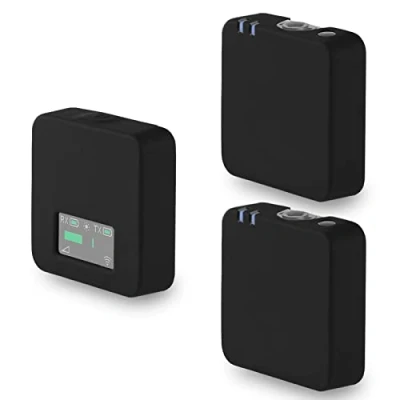 Imagen de Funda Protectora de Silicona para RODE Wireless GO I II Micrófono, Micrófono Sistema Inalámbrico 1 &amp; 2 Frgyee (Negro)