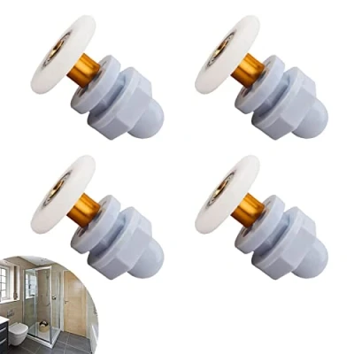 Imagen de 4 Pcs Rodamientos Mampara Ducha,Rueda para Puerta de Ducha,Polea ducha,Rodamientos Ducha, Se Puede Usar Reemplazar los Rodillos en el Baño Familiar