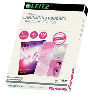 Imagen de Leitz 33807 Fundas para plastificar, transparente