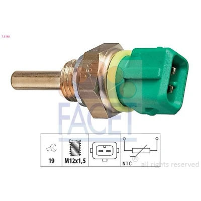 Imagen de FACET 7.3148 Sensor, temperatura del refrigerante Made in Italy OE Equivalent CITROËN: Saxo Hatchback, Jumper I Furgón, Berlingo / First