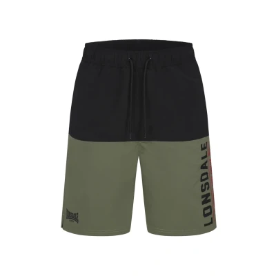 Imagen de Lonsdale Passform Hayling Bañador, Hombre, Talla: Small, Olive black red