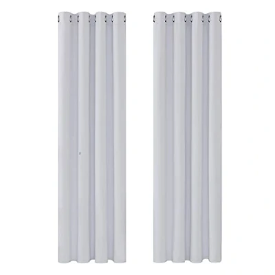 Imagen de Deconovo Cortinas Opacas 2 Piezas para Dormitorio Salón Modernas, Aislantes Térmicas y Reducción de Ruido, EcolóGicas Certificadas,135 x 240 cm Gris Perla