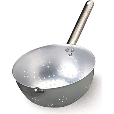 Imagen de Ollas Agnelli Colador/Scaldapasta esférico de Aluminio con Mango Tubular y Gancho Acero Inoxidable, Plata, 20 cm