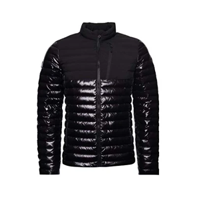 Imagen de Superdry A4 Padded Abrigo Alternativo de plumón, Negro, XXL para Hombre