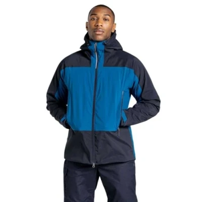 Imagen de Craghoppers Expert Active Jacket Capa de Lluvia, Poseidon Blue/Dark Navy, XL para Hombre