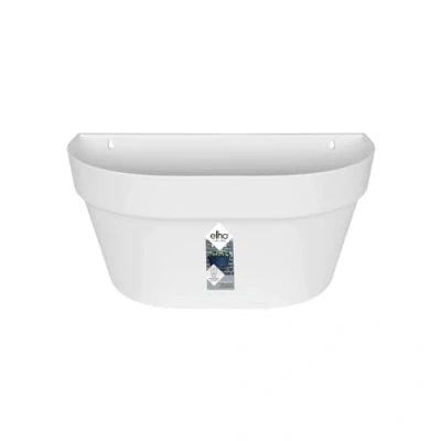 Imagen de elho Loft Urban Wall Basket 40 Jardinera White Exterior &amp; Balcón L 19.3 x A 39 A18.6 cm
