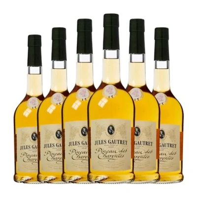Imagen de Licores Jules Gautret Pineau des Charentes Blanc 75 cl (Caja de 6 Botellas cl)