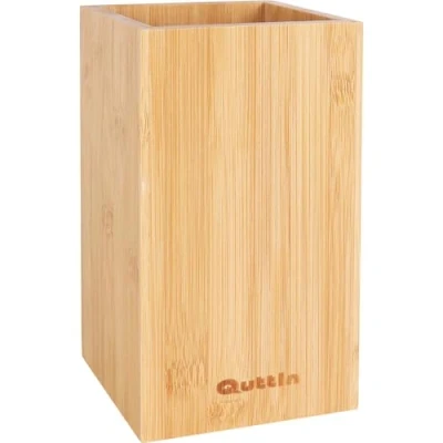 Imagen de Quttin Bote para Utensilios de Cocina en Bambú Natural Soporte Organizador 10,5 x 18 cm Elegante y Duradero Ideal Almacenar Cucharas, Espátulas Más