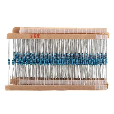 Imagen de Resistencias de película metálica 1280 piezas 64 valores 1 10M ohm / 4W Conjunto componentes surtido