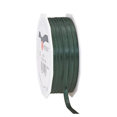 Imagen de Präsent Verde Pino, 55 Yardas para Envolver, 0.25 Pulgadas de Ancho, decoración y Manualidades, Cinta Decorativa Regalos, Cada ocasión, Poliéster, Pistacho, 6mm 50m, 50