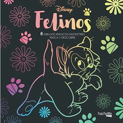 Imagen de Arteterapia. Felinos Disney. 6 dibujos mágicos (Hachette HEROES MARVEL Arteterapia)