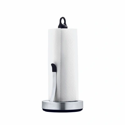 Imagen de Blomus Loop Portarrollos de Cocina Acero Inoxidable Mate, Soporte para Rollos Papel Estable, Peso manejo con una Sola Mano, Accesorio Exclusivo (Alto x Ancho Profundidad): 34