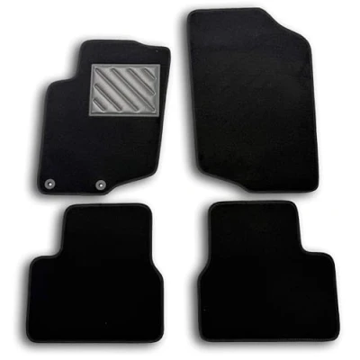 Imagen de MTC Alfombrillas para Peugeot 207 del 2007 al 2012 a Medida Antideslizantes Talonera en PVC (cloruro de polivinilo) Clips fijación