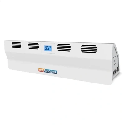 Imagen de LTC HOT BOOSTER Difusor térmico a pilas para radiadores Eficaz y económico La solución que redirige horizontalmente el aire caliente de los Blanco