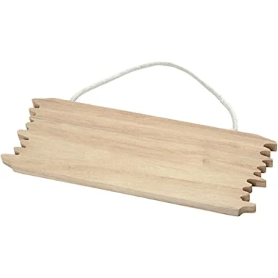 Imagen de Creativ 57608 1 Piece Wooden Sign Board with Jagged Edges, Beige, 16 x 5.5 cm