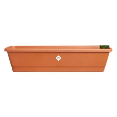 Imagen de Elho Noa Balcony Trough XL Jardinera Marrón Balcónexterior L 20 x A 78 A17.8 cm