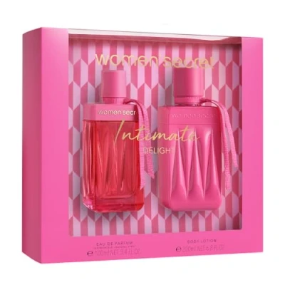 Imagen de Women&#039;secret Intimate Delight Estuche Regalo Perfumes de Mujer Pack 2 Piezas Eau Parfum 100ml con Vaporizador y Body Lotion 200ml Set Fragancia Floral Ambarada