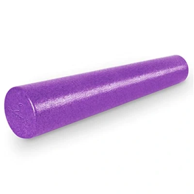 Imagen de ProsourceFit High Density Foam Rollers 36 inches long, Firm Full Body Athletic Massage Tool for Back Stretching, Yoga, Pilates, Post Workout Muscle Recuperation, Purple