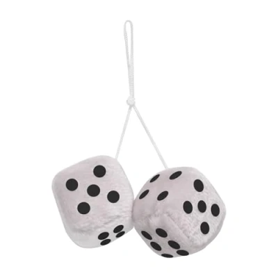 Imagen de CARPOINT Fuzzy Dice 0510078 Ambientador blanco