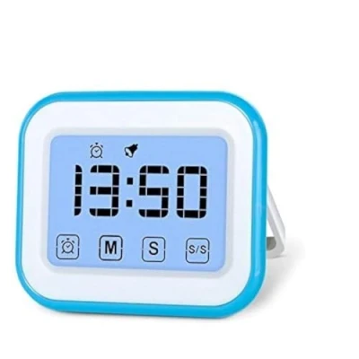 Imagen de iPobie Temporizador de Cocina Digital, Despertador Digital la pantalla táctil, reloj cuenta atrás magnético, LCD grande, alarma fuerte