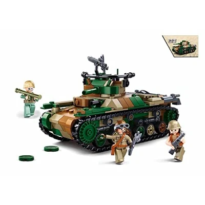 Imagen de Sluban Bloques de sujeción M38 B1107 WWII Tipo 97 Tanque Medio
