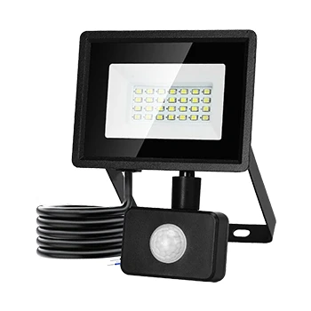Imagen de Aigostar Foco Led con Sensor Movimiento 20W,1650LM Super Brillo Focos Exterior IP65 Impermeable,Blanco Frío 6500K Proyector Exterior,Perfectas para Jardín,Garaje,Patio,etc.
