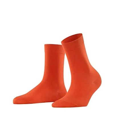 Imagen de FALKE Cotton Touch W SO algodón unicolor 1 par, Calcetines Mujer, Naranja (Ziegel 8095) nuevo ecológico, 35 38