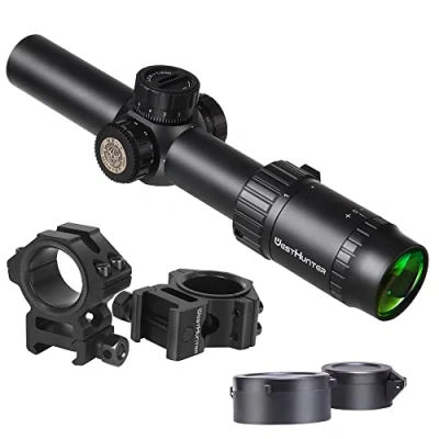 Imagen de WestHunter Optics HD 1 6x24 IR Precisión Miras Telescópicas, Exclusivo para Competiciones Deportivas de Corta Distancia Reticle A, Picatinny Kit C