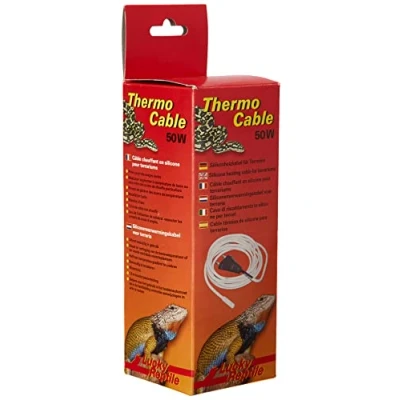 Imagen de Lucky Reptile Thermo Cable 50 W Calefactor Impermeable para terrarios de 6,5 m con 1,5 alimentación fría Calentamiento rápido y Calor Uniforme Accesorios terrario