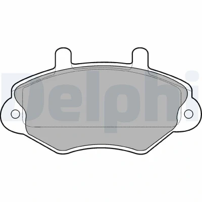Imagen de DELPHI LP767 Juego de pastillas freno no preparado para indicador desgaste Chapa antichirridos sin accesorios FORD: Transit Mk4 Furgón