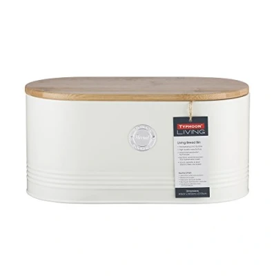Imagen de TYPHOON Living Recipiente Pan 1400.977, Acero Inoxidable, Crema, Standard, 34 x 18 15 cm