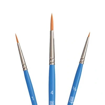 Imagen de PRINCETON ARTIST BRUSH CO. SelectArtiste, Pinceles para multi técnica de bellas artes, Sintético, Combinados, Mango Corto, Bolsa plásico, 3 unidades