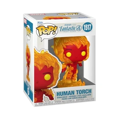 Imagen de FUNKO Pop! Marvel: Fantastic Four (2025) Human Torch Figura de Vinilo Coleccionable Idea Regalo Mercancia Oficial Juguetes para Niños y Adultos
