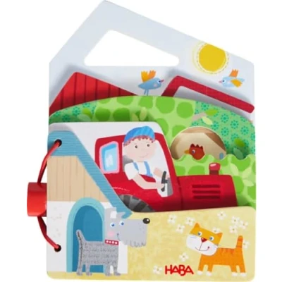 Imagen de HABA Libro bebé Tractor Madera PEFC Regalo 10 Meses y más 306788, Color Colorido, Medium (306788)