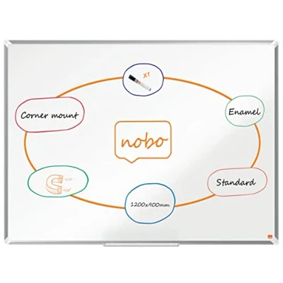 Imagen de Nobo Pizarra Magnética de Acero Vitrificado Premium Plus 1200X900Mm