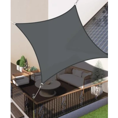 Imagen de LOVE STORY Toldo Vela de Sombra 2x2m Cuadrado Toldos Impermeable Protección Rayos UV para Exteriores Terraza Balcon Patio Jardín，Antracita