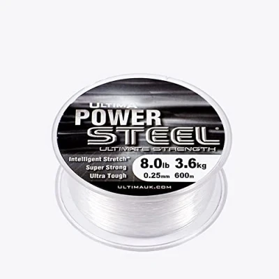 Imagen de ULTIMA Power Steel Línea Hi Tec, Unisex, Transparente, 0.25mm 8.0lb/3.6kg