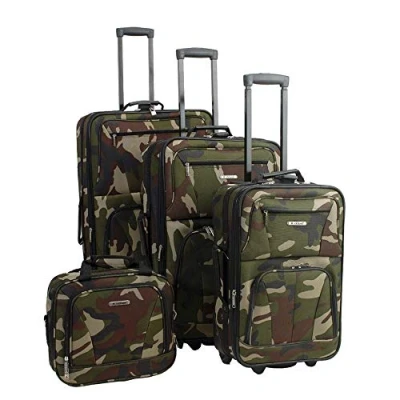 Imagen de Rockland Equipaje Journey Softside Set Vertical, Camouflaje, 4 Piece (14/19/24/28), Juego de Vertical